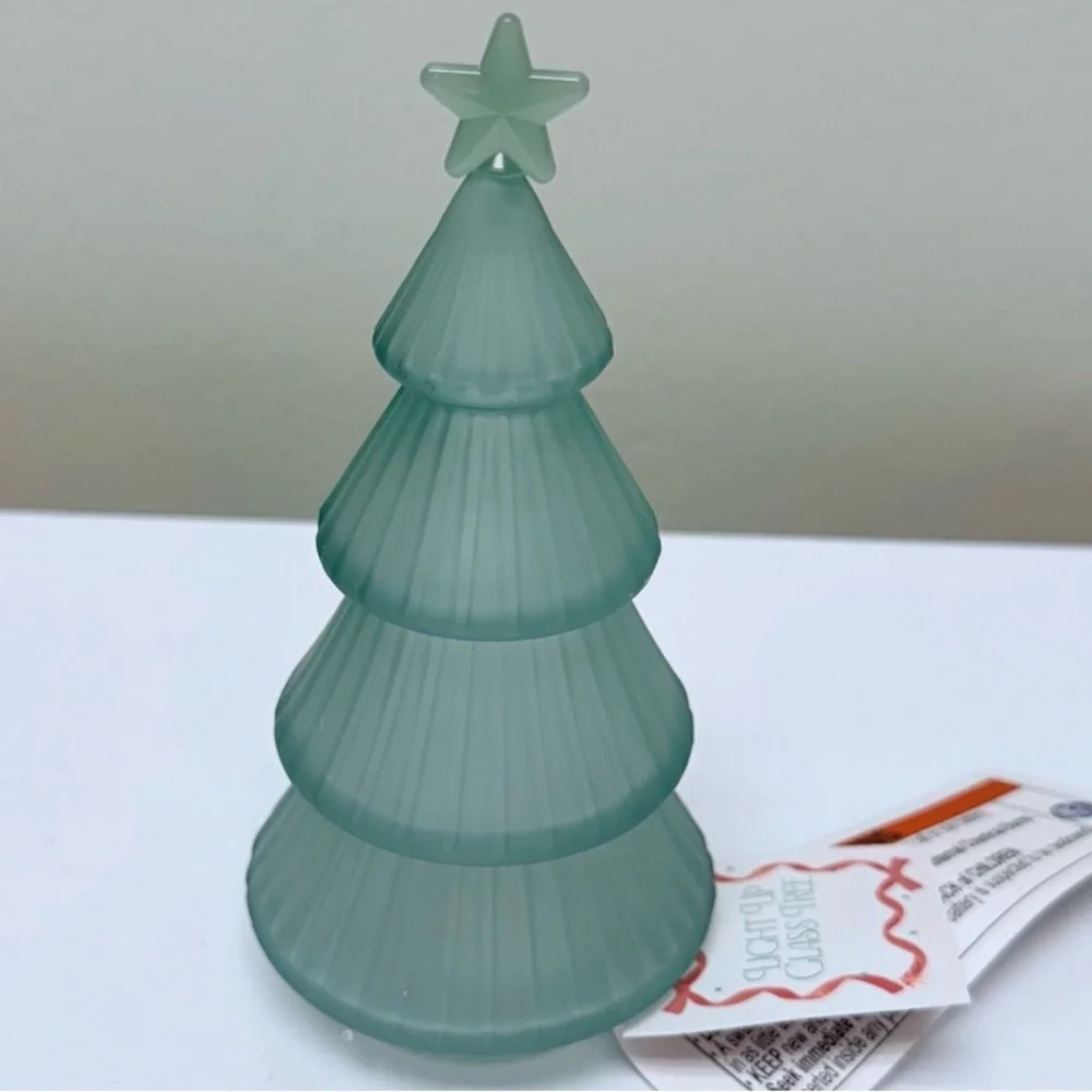 Glass LED Tree in Matte Green from Target Bullseye Playground, New!